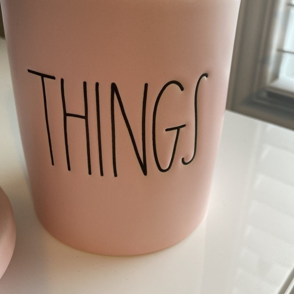 New Rae Dunn THINGS Heart Topper Jar/ Canister - Picture 3 of 3